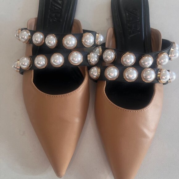 Zara mules faux pearls 8 - Picture 7 of 7